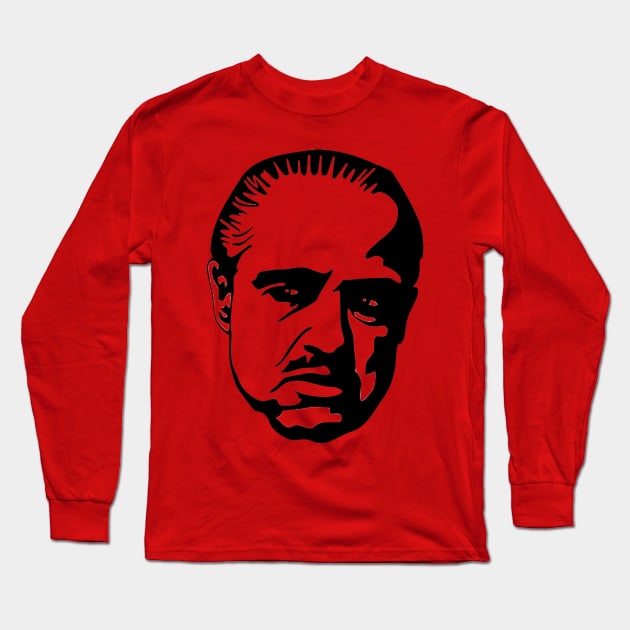 The Godfather - Don Vito Corleone - Movies Long Sleeve T-Shirt by JMPrint